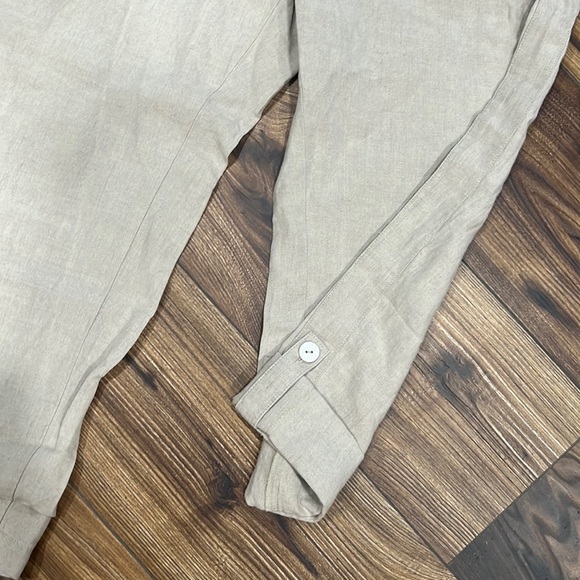 NWT j Jill linen cropped pants, size LP - Picture 2 of 4